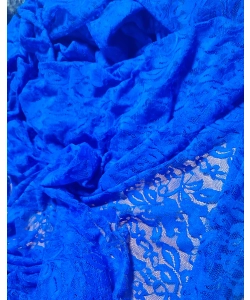 Delikatna elastyczna Koronka tiulowa chabrowa szer.150cm